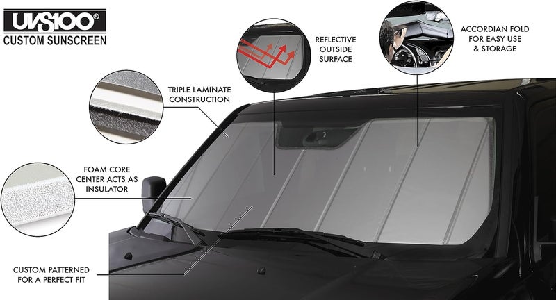Covercraft غطاء الشمس المخصص Covercraft UVS100 لطرازات تويوتا تندرا - فضي - Image 3