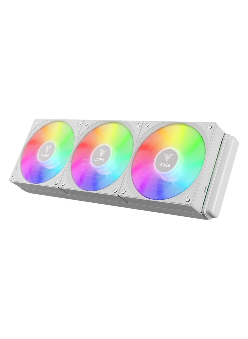 GAMDIAS Gamdias AURA GL360 V2 CPU White Liquid Cooler  - Image 1