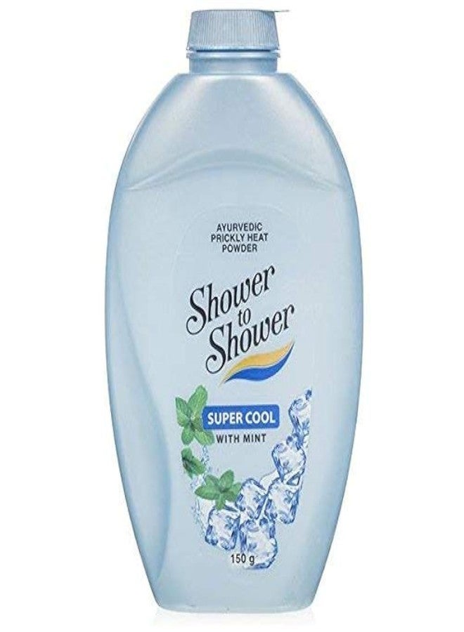 Shower To Shower Prickly Heat Powder, Mint,Pack of 150g - Image 1