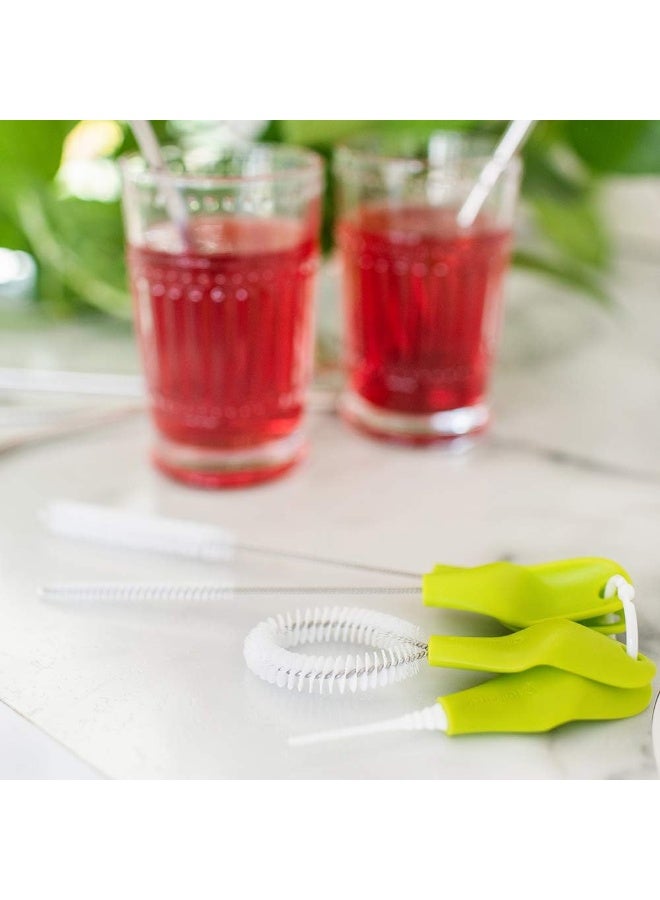 Full Circle Green Little Sipper Bottle and Straw Detail Cleaning Brush Set, One Size - Image 2