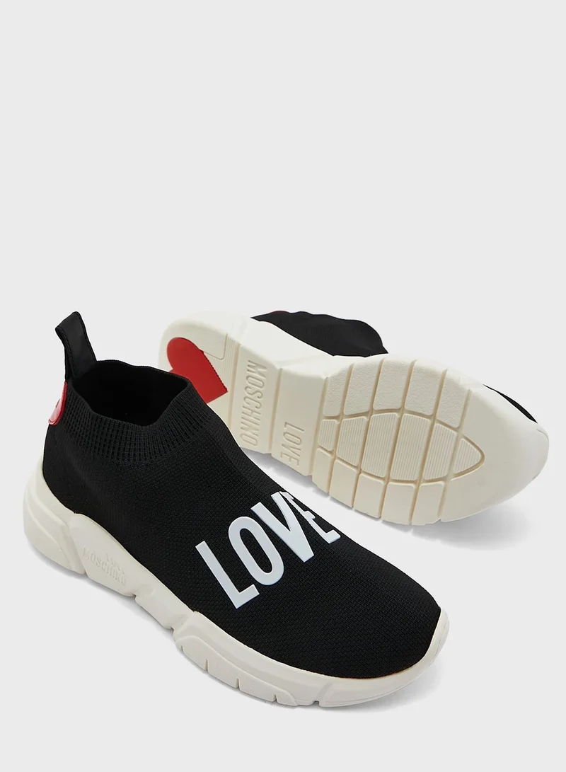 Love Moschino Logo Strap Sneakers