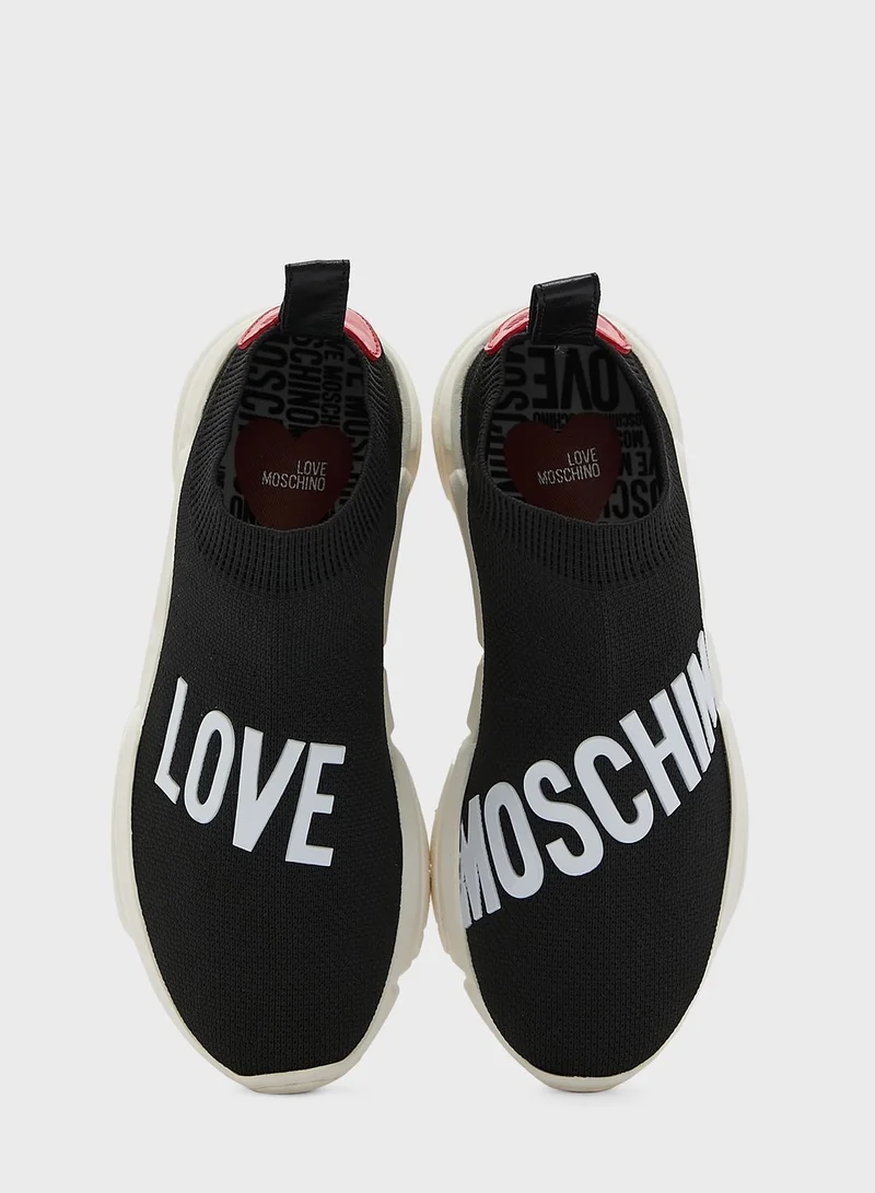 Love Moschino Logo Strap Sneakers