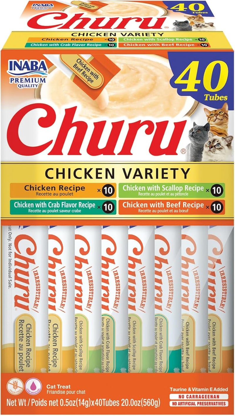 Inaba churu treats for cats chicken variety 40 * 14g - Image 1