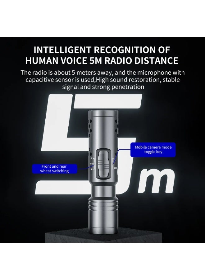 أب ميكروفون UP سلكي بليكستون UP20  لكاميرا SLR الاتجاهية تقليل الضوضاء التصوير في الهواء الطلق تسجيل الفيديو البث المباشر التدوين بالفيديو مقابلة على YouTube ميكروفون سلكي ميكروفون لافاليير مقبس 3.5 مم، USB من النوع C أجهزة Samsung Android iPad اللوحية - Image 5