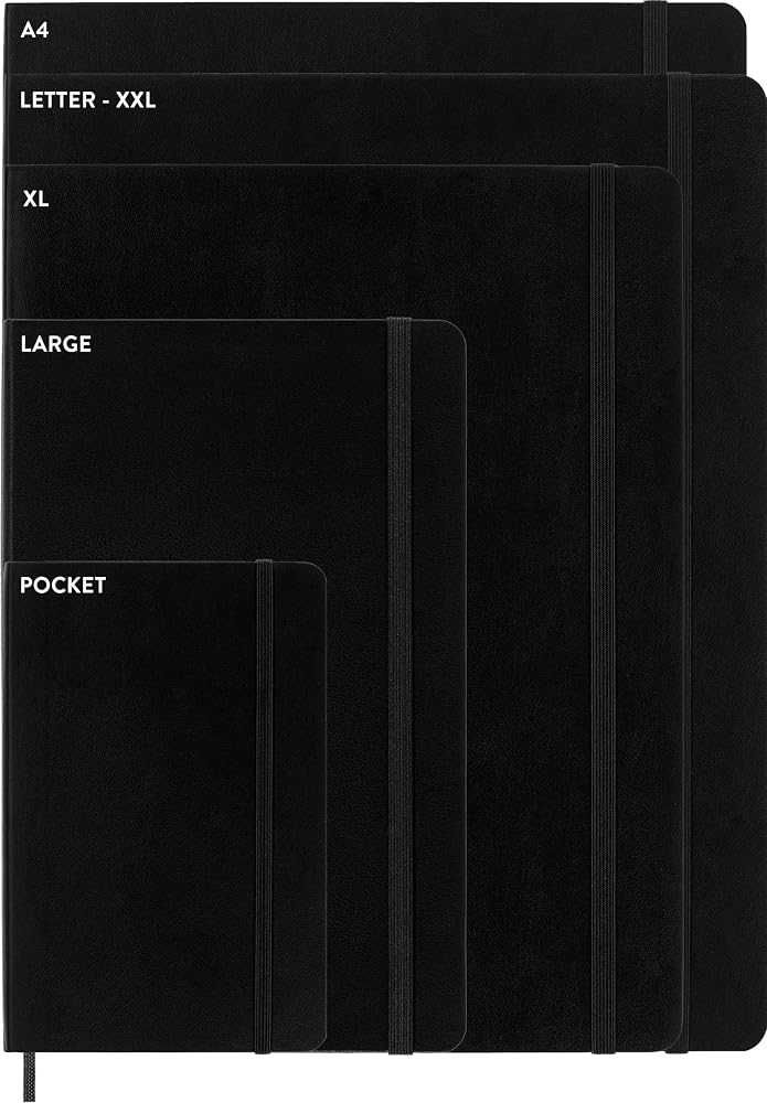 Moleskine (Author) Format: Hardcover Moleskine Classic Expanded Notebook, Soft Cover, Large (5" x 8.25") Ruled/Lined, Red, 400 Pages (8053853606211) - Image 4
