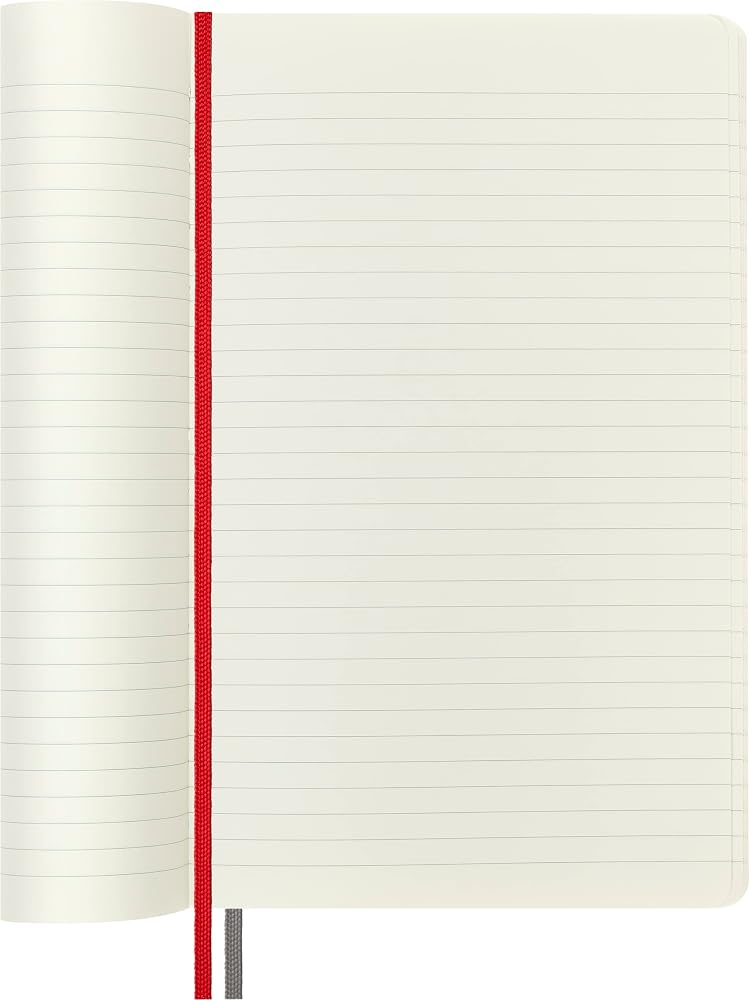 Moleskine (Author) Format: Hardcover Moleskine Classic Expanded Notebook, Soft Cover, Large (5" x 8.25") Ruled/Lined, Red, 400 Pages (8053853606211) - Image 2
