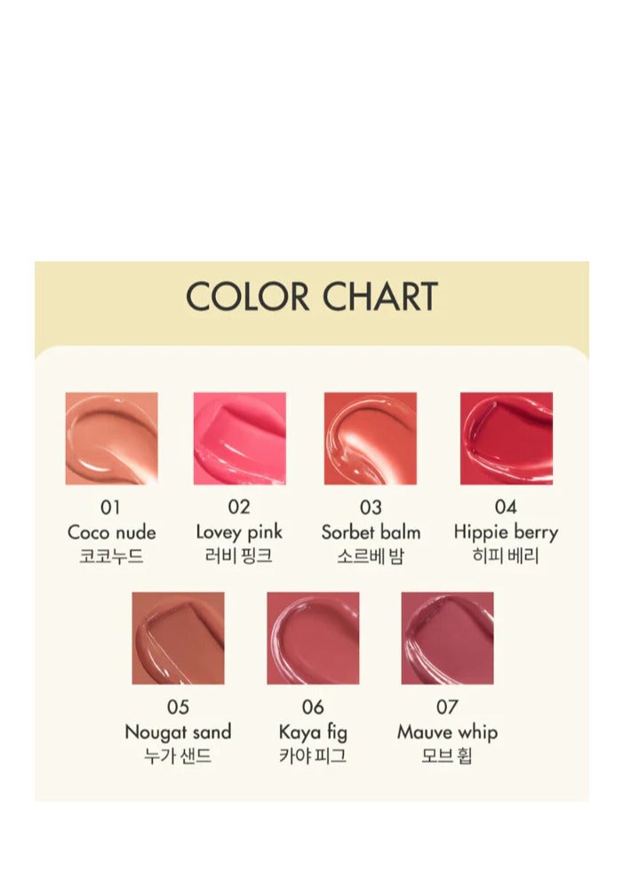 ROM و ND بلسم ذوبان جلاستينج 3.5 جم، 01 كوكو نود، لامع، شفاه ممتلئة، مرطبة - Image 3