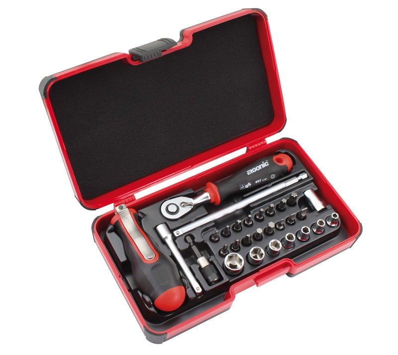 Felo Smart II Set with 2 components handle screwdriver and Thandle in one 29Pieces