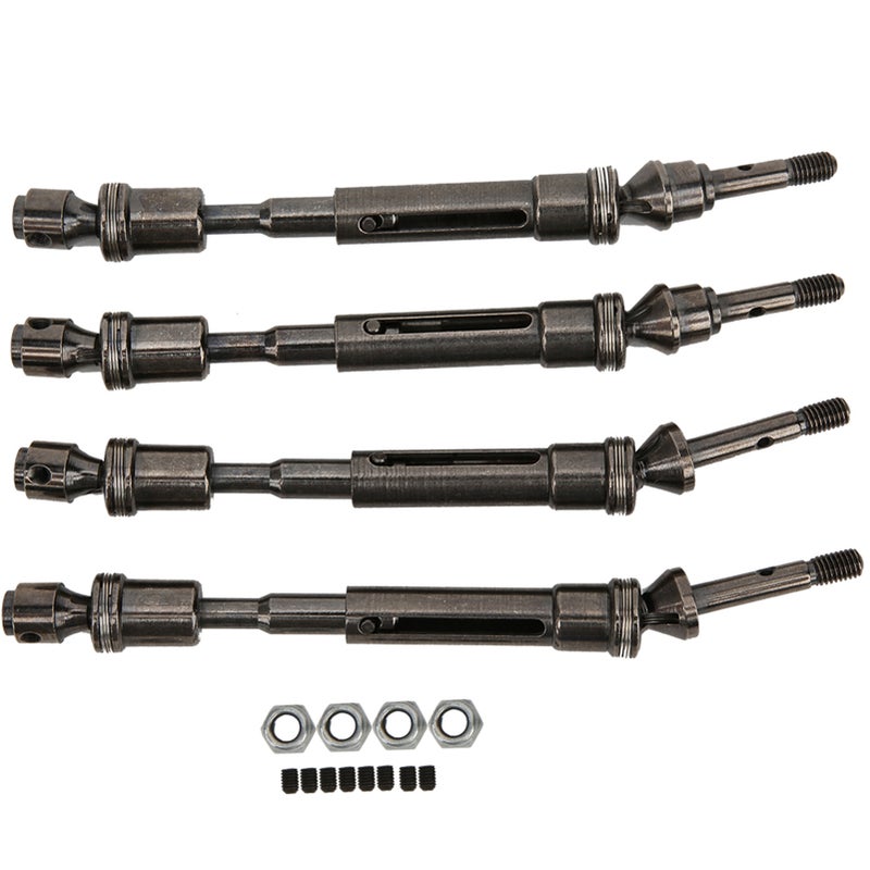 For Traxxas 1/10 Slash 4x4 SLA017 SLA018 Metal Front and Rear Drive Transmission Shaft - Image 1