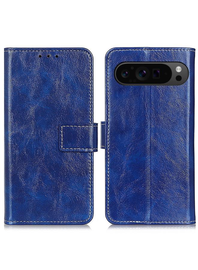 Zaboon Case For Google Pixel 10 Pro / 9 Pro Retro Crazy Horse Texture Flip Leather Phone Case - Image 1