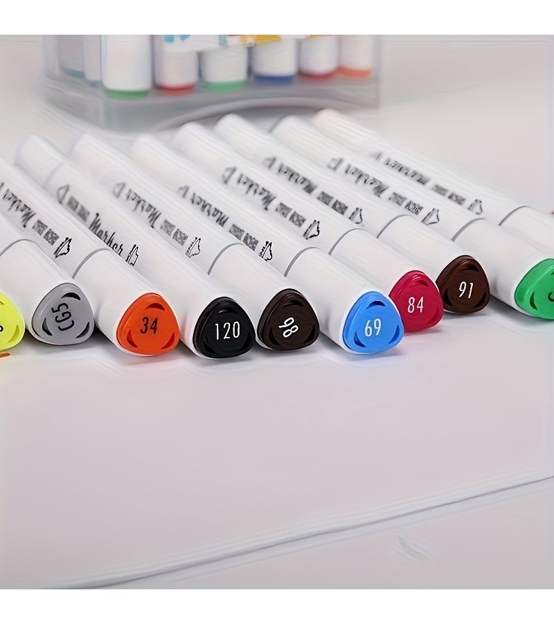 36 Color Mixed Marker Set with Storage Box Fade Resistant for Drawing Coloring Gifts - Image 5