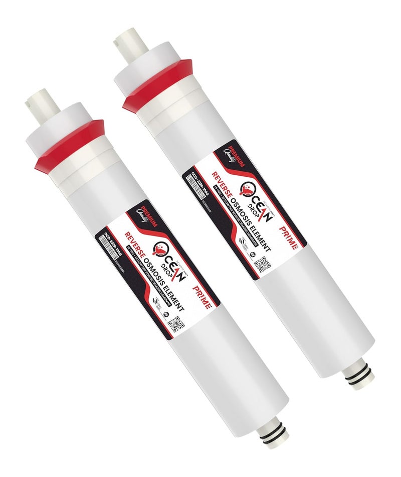 OCEAN DROP Ocean Drop 100 GPD RO Membrane Reverse Osmosis Membrane with 20002500 TDS Work Replacement for Under Sink Home Drinking RO Water Filter System Pack of 2 PCS - Image 1