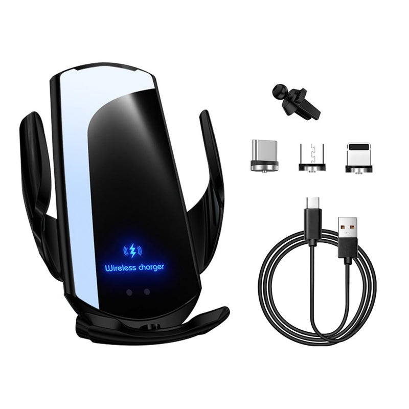 Q3 Car mounted magnetic mobile wireless charger, 15W car electric wireless charger holder, car vent holder, suitable for fast charging of most smartphones, General Motors parts - Image 1