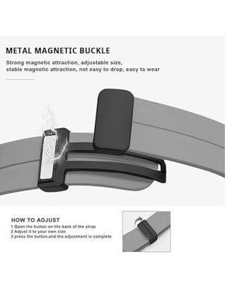 ٣ قطع متوافقة مع سوار ساعة سامسونج جالاكسي ألترا ٤٧ مم، سوار سيليكون رياضي ناعم وسريع الفك، مغناطيسي، قابل للتهوية، مناسب للرجال والنساء (أسود، أزرق، رمادي) - view 4