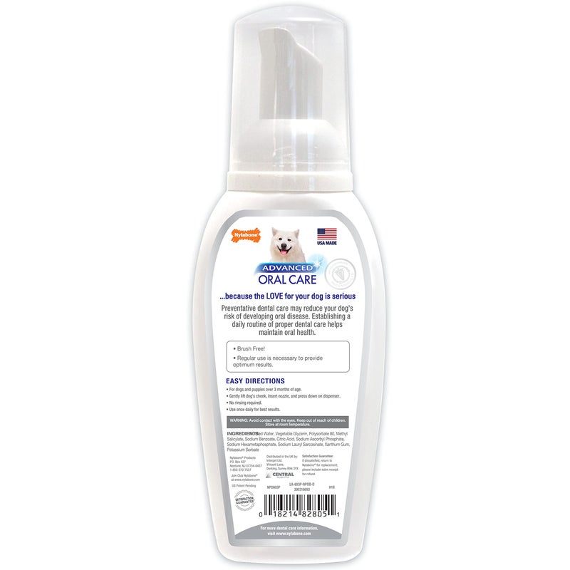 Nylabone Advanced Oral Care Pet Dental Foam Tartar Remover & Breath Freshener for Dogs, Dog Teeth-Cleaning, 4 oz. - Image 5