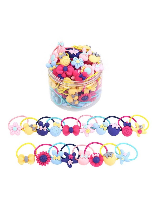 Shining Diva Fashion - Shining Diva Fashion 70 pcs Combo Elastic Hair Bands Ties Accessories for Kids Baby Girls Women (rrsd14968hb) - Image 1