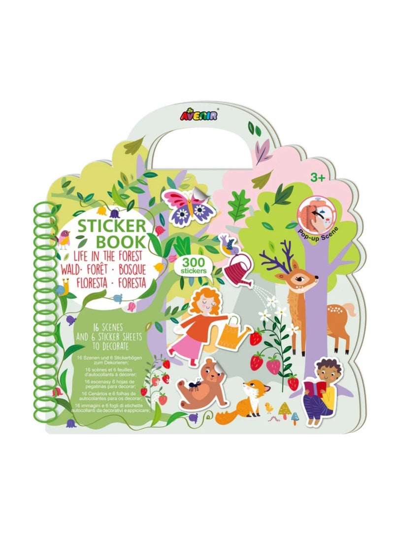 Avenir AVE STICKER BOOK LIFE IN THE FOREST