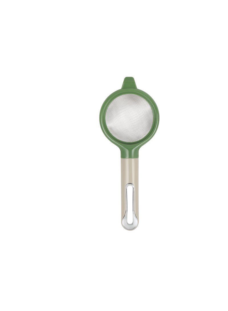 Royalford Kitchen Strainer with ABS Handle- RF12644/ Stainless Steel Extra Fine Mesh, Multi-Purpose/ Easy and Comfortable to Hold, Durable and Safe to Use/ Perfect for Tea, Coffee, Juice/ Liquid Strainers for Kitchen Use Assorted Colors - Image 1