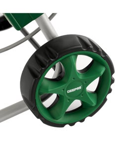 GEEPAS Telescopic Metal Hose cart 1x1, Manual Retract Hose Reel, Slow, Return & Stop Anywhere,  Portable Hose Cart, Matellic Framed Body , Level Track Reduces Hose Twisting.  - Image 5