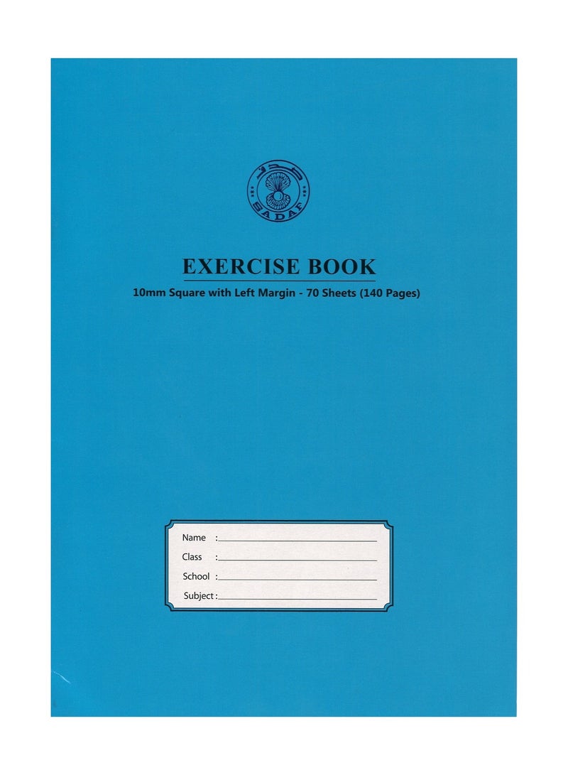 Sadaf دفاتر ملاحظات مربعة مبطنة مقاس A4، 6 قطع، 10 مم، 70 ورقة، ألوان متنوعة - Image 4