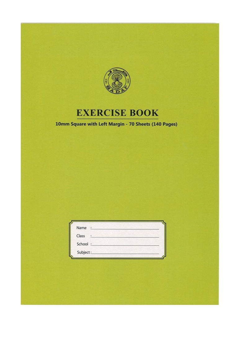 Sadaf دفاتر ملاحظات مربعة مبطنة مقاس A4، 6 قطع، 10 مم، 70 ورقة، ألوان متنوعة - Image 5