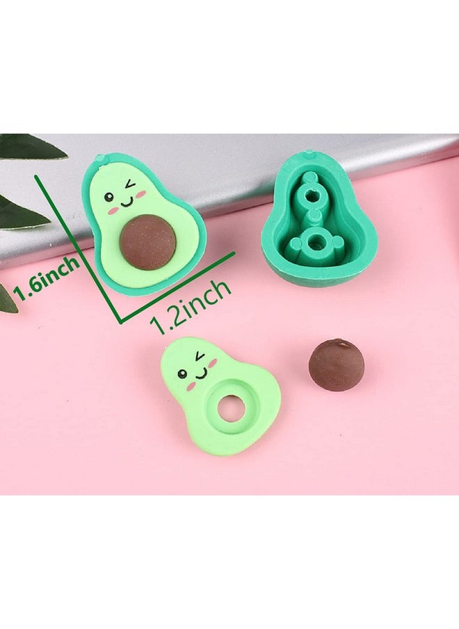 Adam Victor Adam Victor Creative Avocado Eraser- 3 Pencil Erasers- Lovely 3D Detachable Avocados Eraser, Party Decorations& Favors  - Image 4
