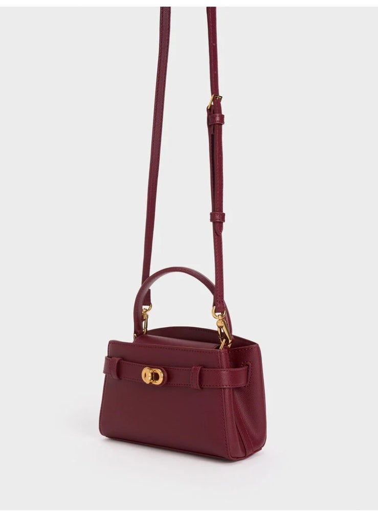 Charles & Keith - Aubrielle Small Tote - Red - Image 1
