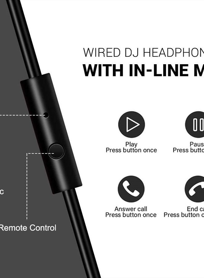 OneOdio سماعات رأس عالية الدقة فوق الأذن لمراقبة الاستوديو والمزج، وعزل الصوت، وأغطية أذن من الجلد البروتيني، ووحدة تشغيل 50 مم، وسماعات رأس سلكية للوحة مفاتيح الجيتار AMP (Pro-50) - Image 4