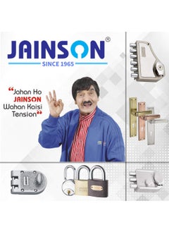 Jainson Jainson Locks INOX Stainless Steel Padlocks Pack of 2 65mm Double Locking Hardened Shackle 8 Levers Includes 3 Keys per Lock for Ultimate Security and Durability  - Image 4