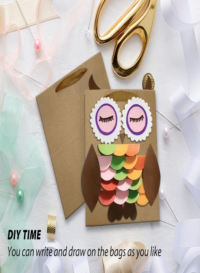 HUAPRINT Brown Paper Bags with Handles,Gift Bags Bulk 12 Pack,10x10x10inch Large Square Size,Paper Shopping Bags, Kraft, Party, Favor, Birthday,Goody, Take-Out, Merchandise, Retail Bags - Image 5