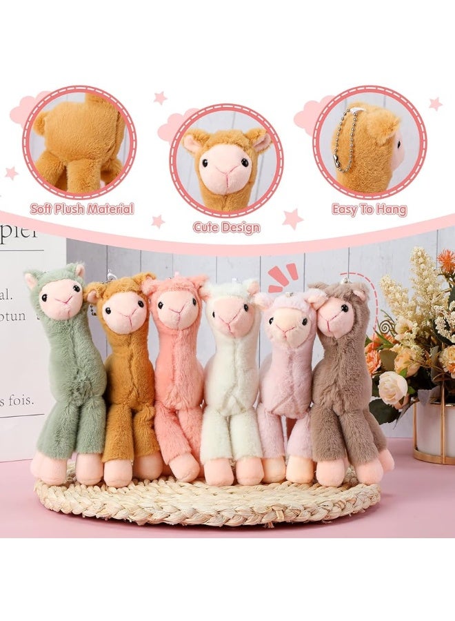 Aoriher 12 Pcs Mini Llama Stuffed Animals 787 Inch Alpaca Plush Dolls Cute Keychain Plush Llama Party Favors for Boys and Girls Birthday Party Supplies Baby Shower Bag Fillers Gift - Image 5