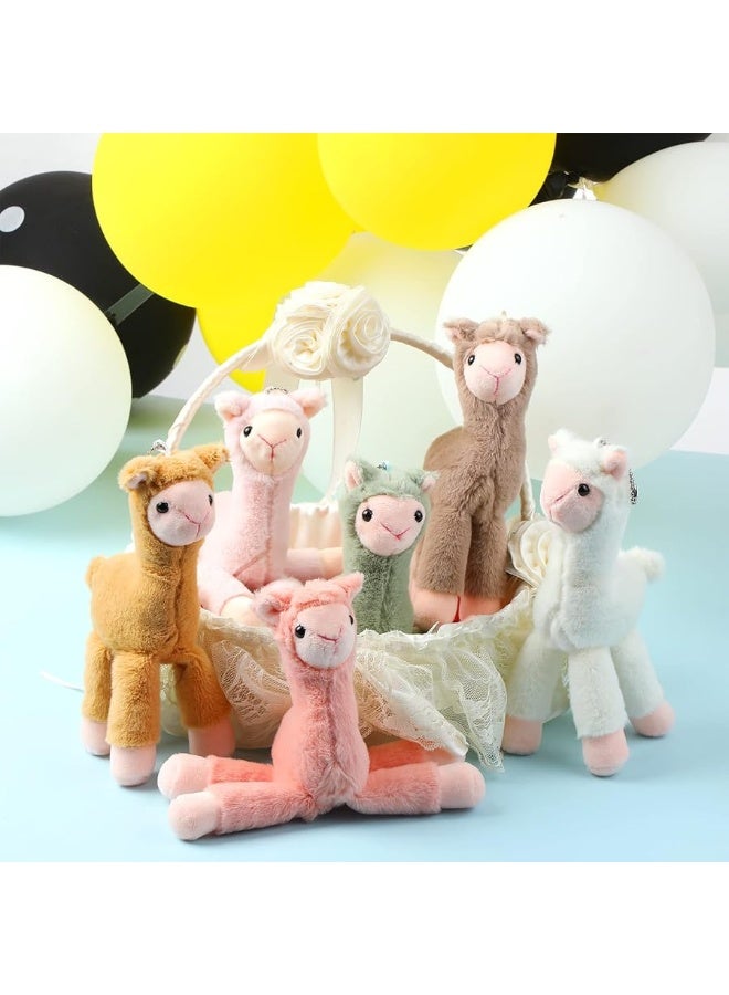 Aoriher 12 Pcs Mini Llama Stuffed Animals 787 Inch Alpaca Plush Dolls Cute Keychain Plush Llama Party Favors for Boys and Girls Birthday Party Supplies Baby Shower Bag Fillers Gift - Image 2
