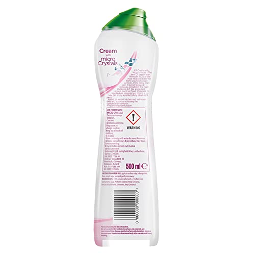 Cif Multi Purpose Cream Surface Cleaner - 500ml Bottle (Pink Flower) - Image 2