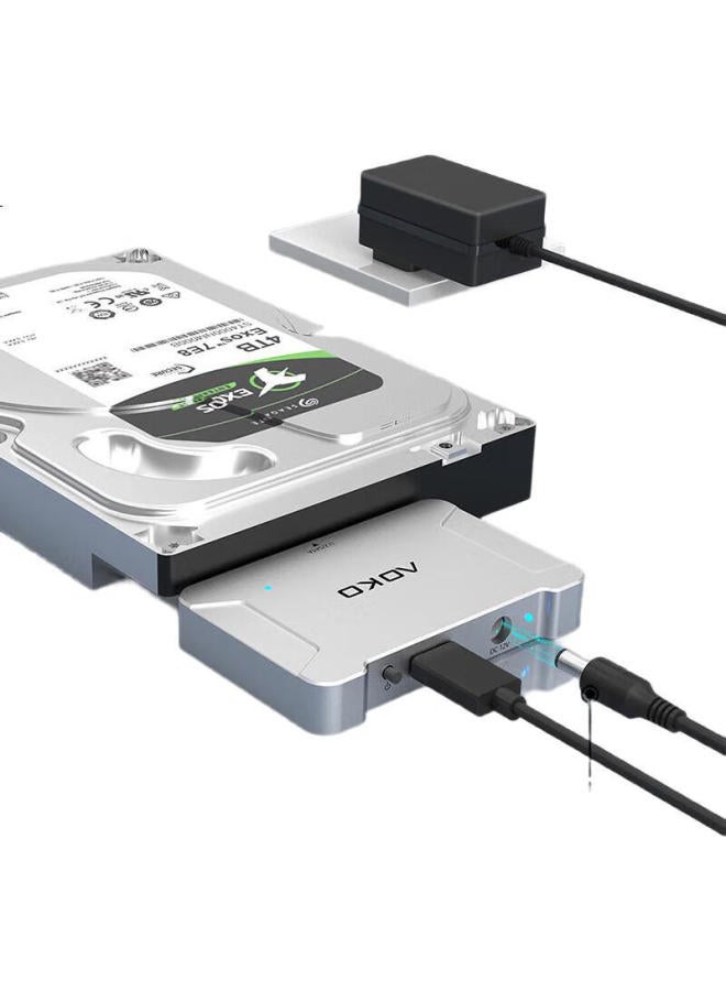 Aoko U.2 Hard Drive Dock, Nvme Protocol, U2 Ssd Enclosure, Enterprise-Grade U.2 To Usb 3.2 Hard Drive Adapter, Compatible With 2.5/3.5-Inch Sata Mechanical Hard Drives, U3S - Image 1