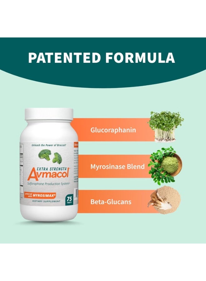 Nutramax Laboratories Avmacol Extra Strength #1 Researched Sulforaphane-Producing Brand for Detoxification, Antioxidant Support, Immune Health, Adults & Children, Moringa, 75 Tablets - Image 4