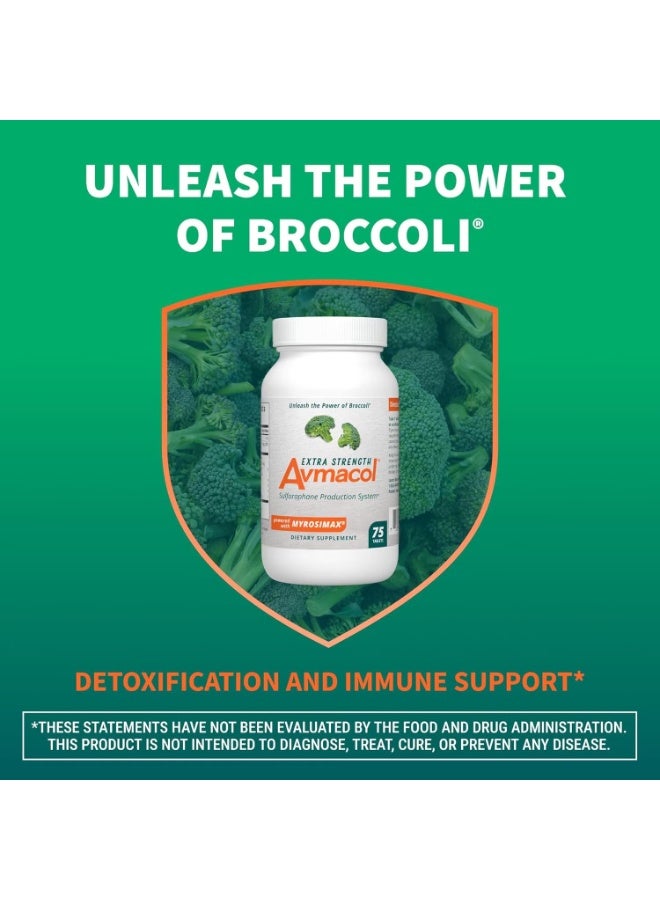 Nutramax Laboratories Avmacol Extra Strength #1 Researched Sulforaphane-Producing Brand for Detoxification, Antioxidant Support, Immune Health, Adults & Children, Moringa, 75 Tablets - Image 3
