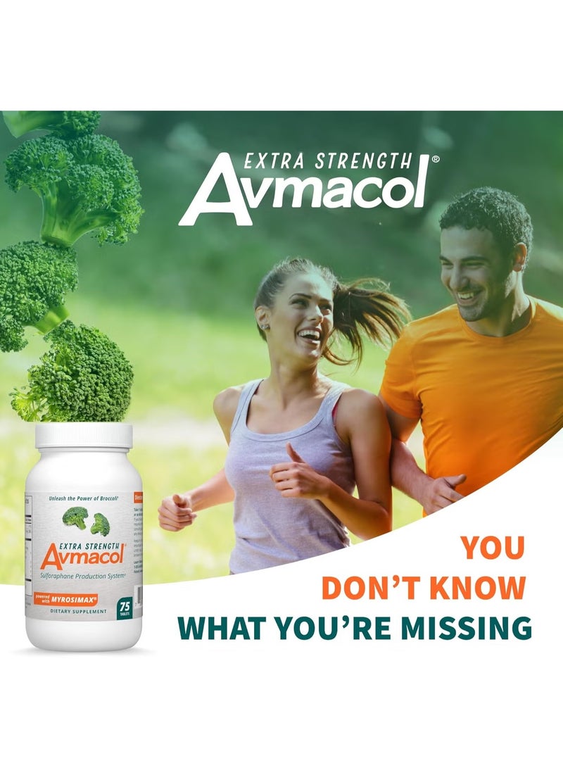 Nutramax Laboratories Avmacol Extra Strength #1 Researched Sulforaphane-Producing Brand for Detoxification, Antioxidant Support, Immune Health, Adults & Children, Moringa, 75 Tablets - Image 5