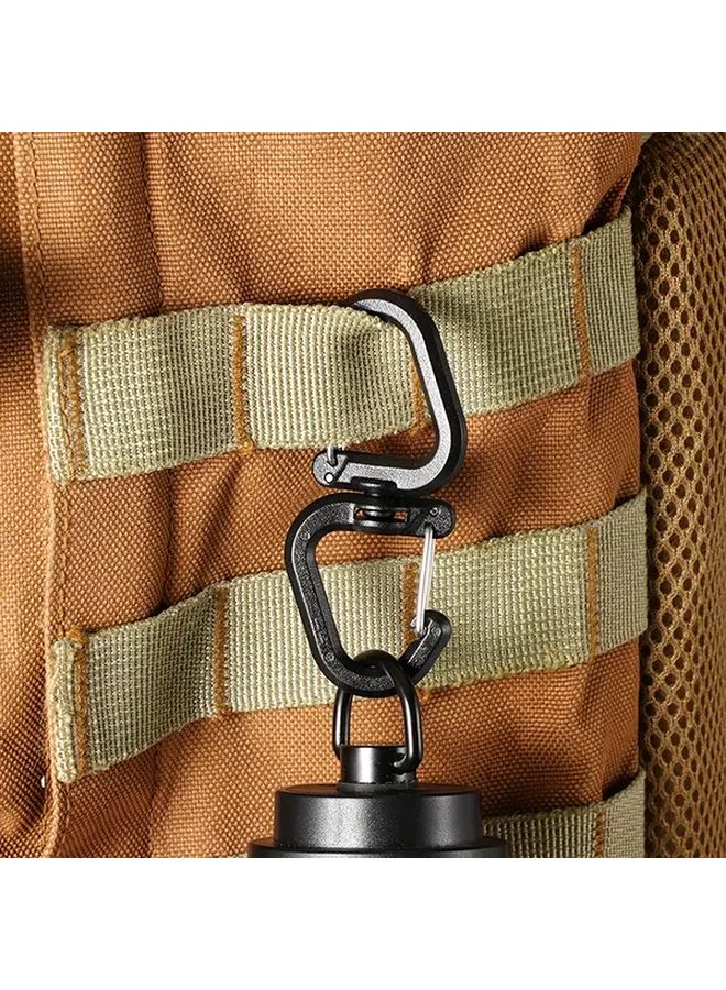 3 Small 360 Degree Rotating Hooks Portable S Hooks Multifunctional Camping Backpack Buckles Outdoor Gear - Image 1