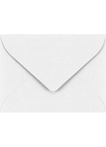LUXPaper #17 Mini Envelopes | 2 11/16" x 3 11/16" | White Linen | 80lb. Text | 50 Qty - Image 4