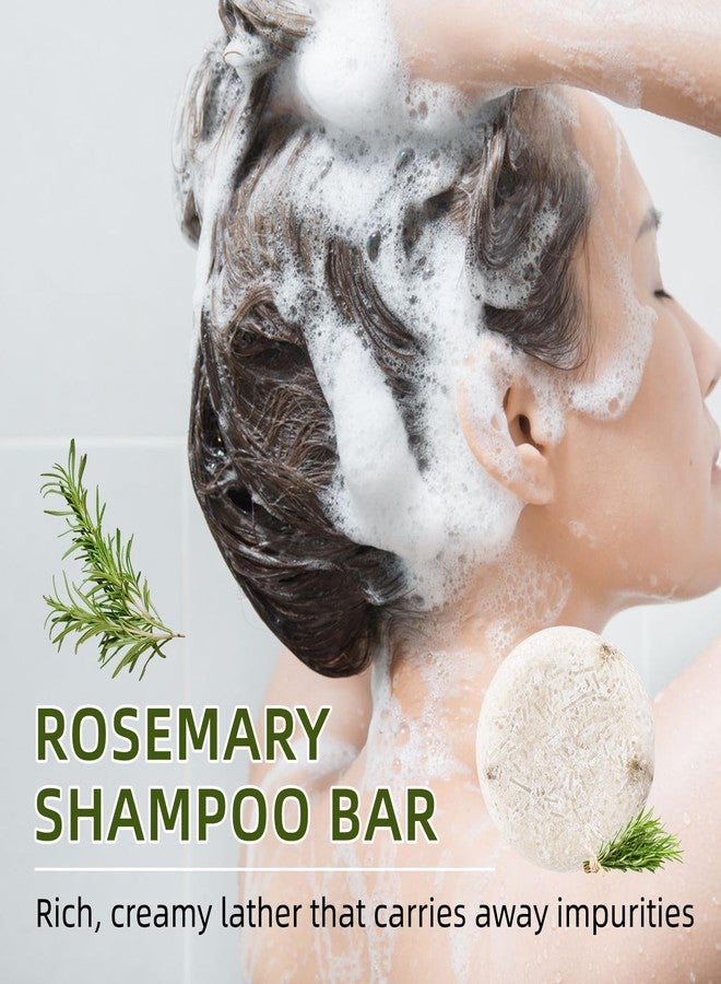 YILEST Rosemary Shampoo Bar with Rice Bran Oil, Natural Hair Care, Deep Cleansing Scalp Solid shampoo, Anti-Hair Loss Shampoo Soap Promotes Hair Growth, Suitable for Travel and Daily Use (2 Pieces) - Image 2