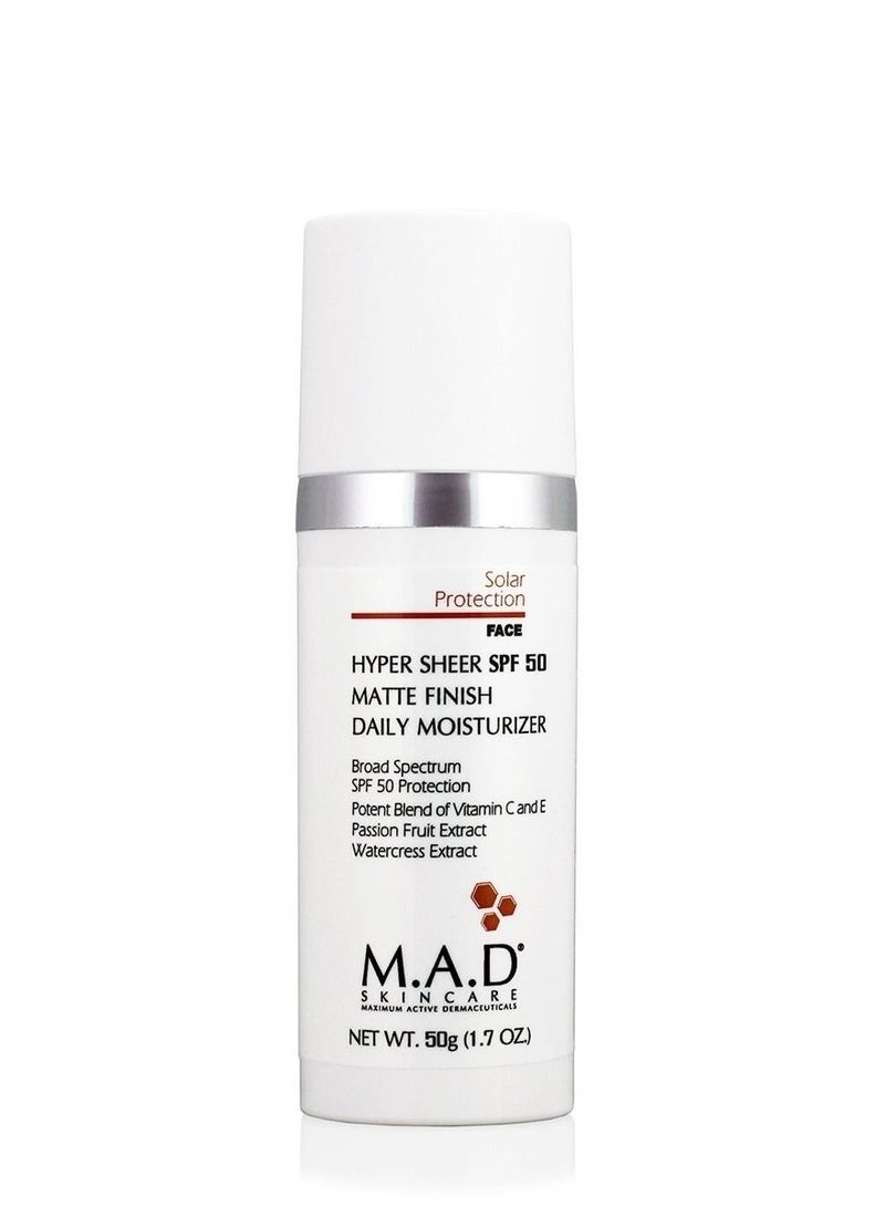 kincare Hyper Sheer SPF 50 Matte Finish Daily Moisturizer