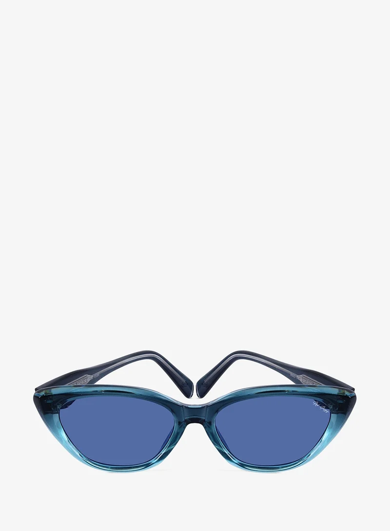 Woggles Red Pappy Thryse Blue Cateye Sunglasses
