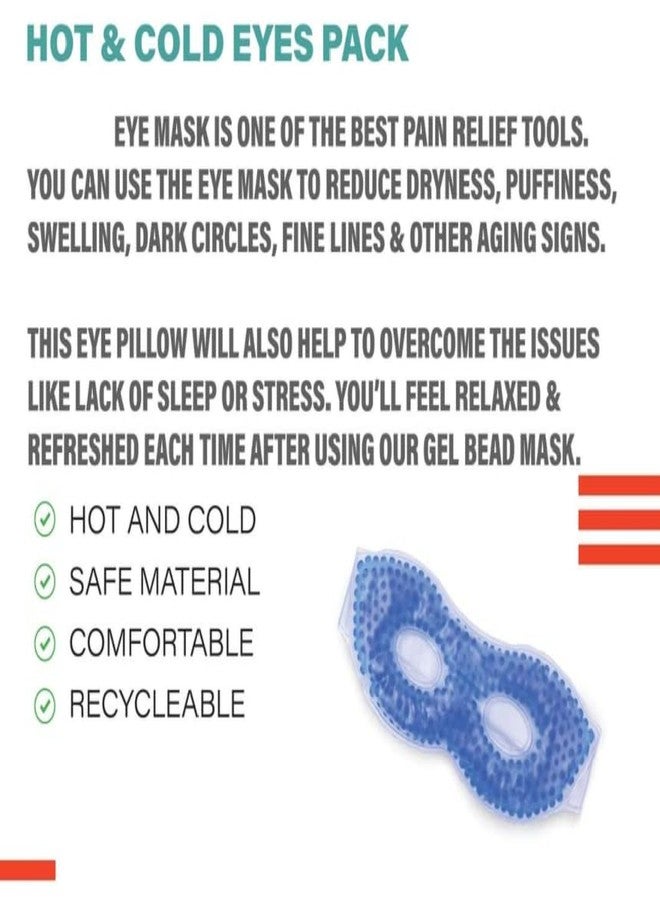 WROXTY Cooling Gel Relaxing Eye Mask Gel Eye Mask for Dark Circles, Dry Eyes, Cooling Eyes, Pain Relief, Redness, Eye Patches, Sleeping Cool Pad Suitable for All Family Members - Image 5