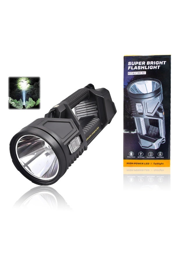 توبيز مصباح توبي الجديد المحمول الأكثر سطوعًا XHP70 القابل لإعادة الشحن LED للطوارئ، مصباح يدوي طويل المدى يعمل بالطاقة الشمسية للصيد - XHP70 TORCH - Image 1