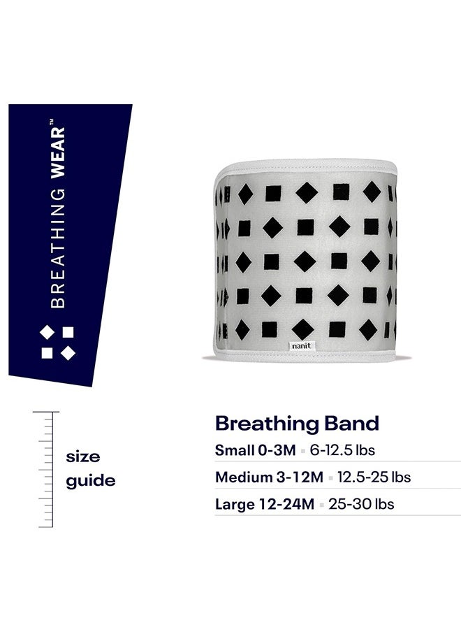 Nanit Breathing Wear Band – Works With Nanit Pro Baby Monitor To Track Breathing Motion, 100% Cotton, Size Medium, 3 - 12 Months , Pebble Grey  - Image 4