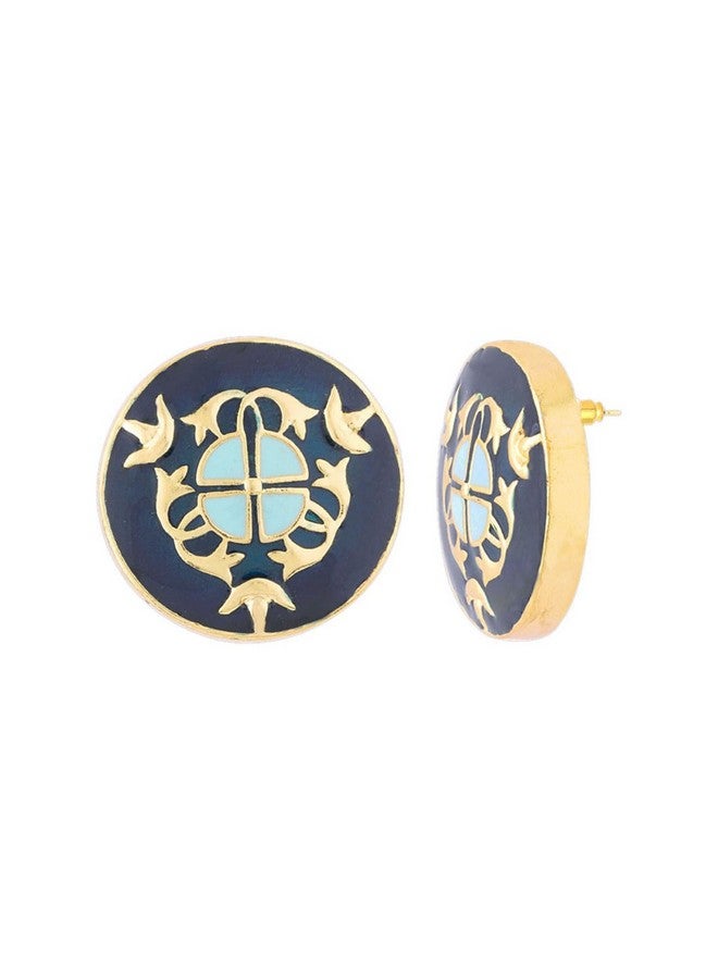 VOYLLA Tahira Bird and Floral Motifs Gold Necklace Set for Women - Image 5