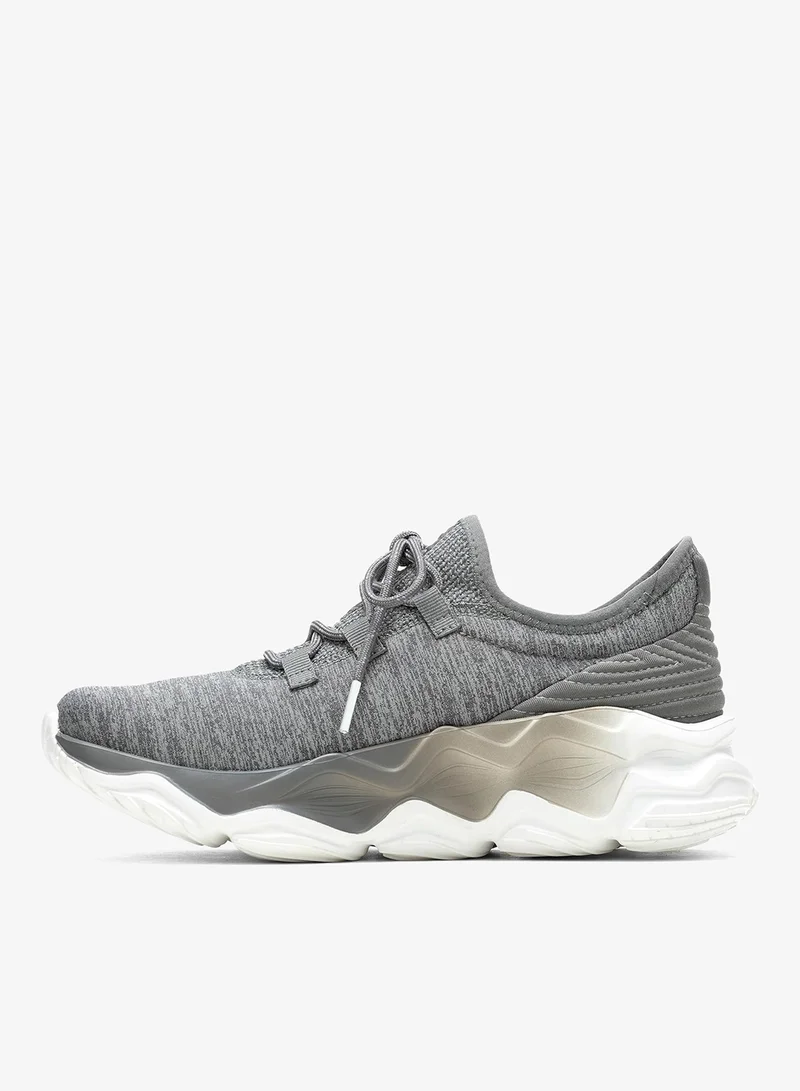 هاش بابيز Hush Puppies Charge Sneaker for Women – Lightweight Casual Comfort Shoe, Soft Cushioning & Everyday Style – Grey