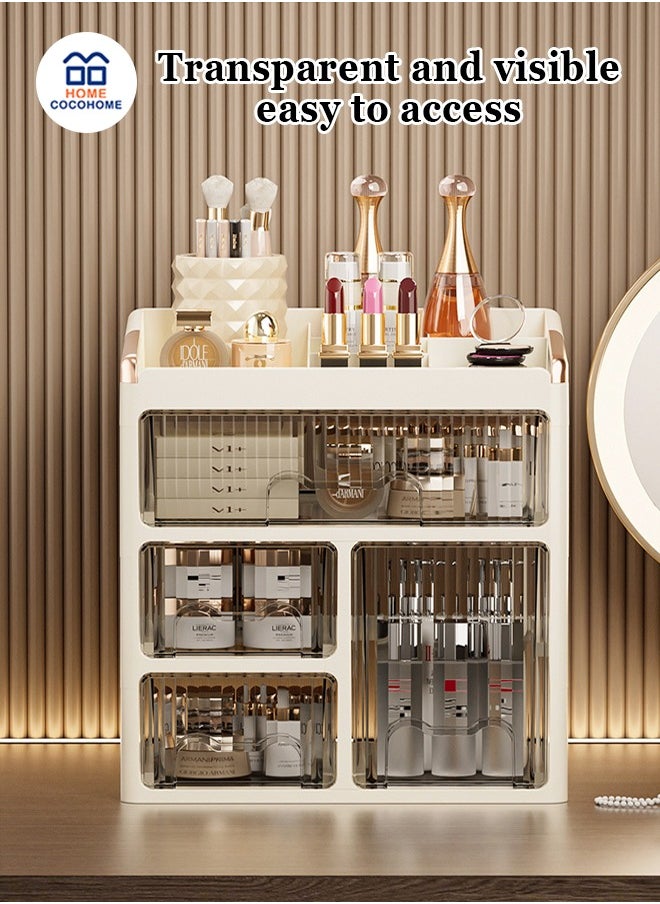Beautiful High-end dressing table, drawer-type cosmetic storage box, multi-layer storage of lipstick, skin care products, jewelry  - Image 1
