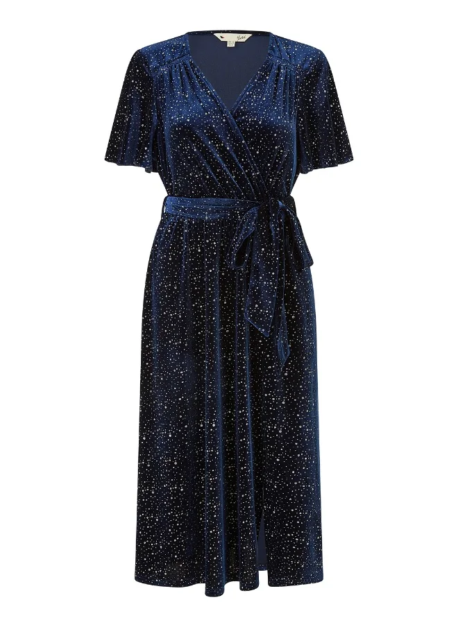 يامي Velvet Wrap Dress