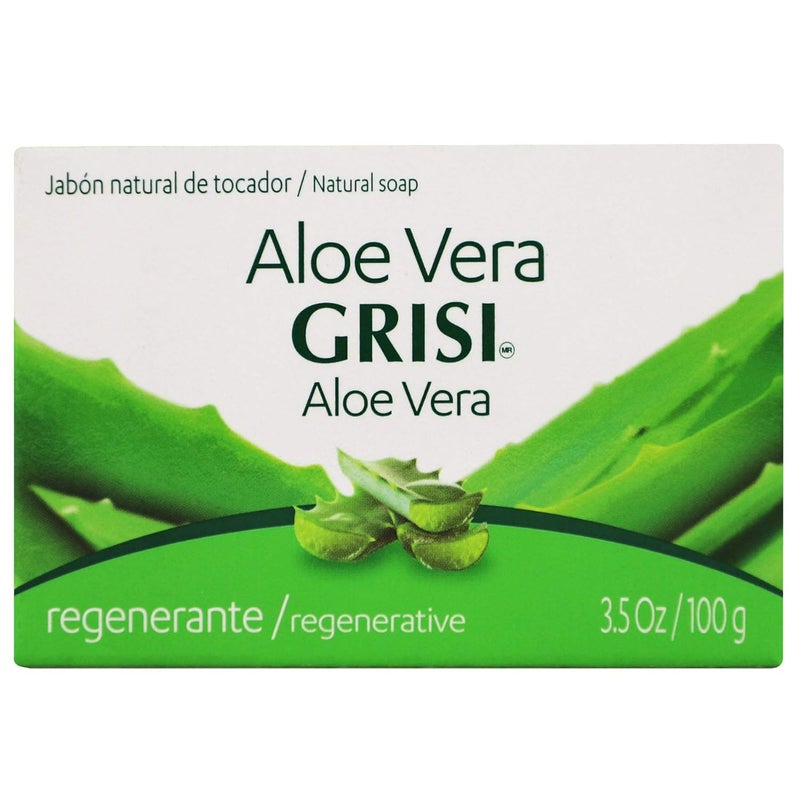 Grisi 6pk  Aloe Vera Soap  Jabon de Svila  Grisi 35 Oz X 6 Units 